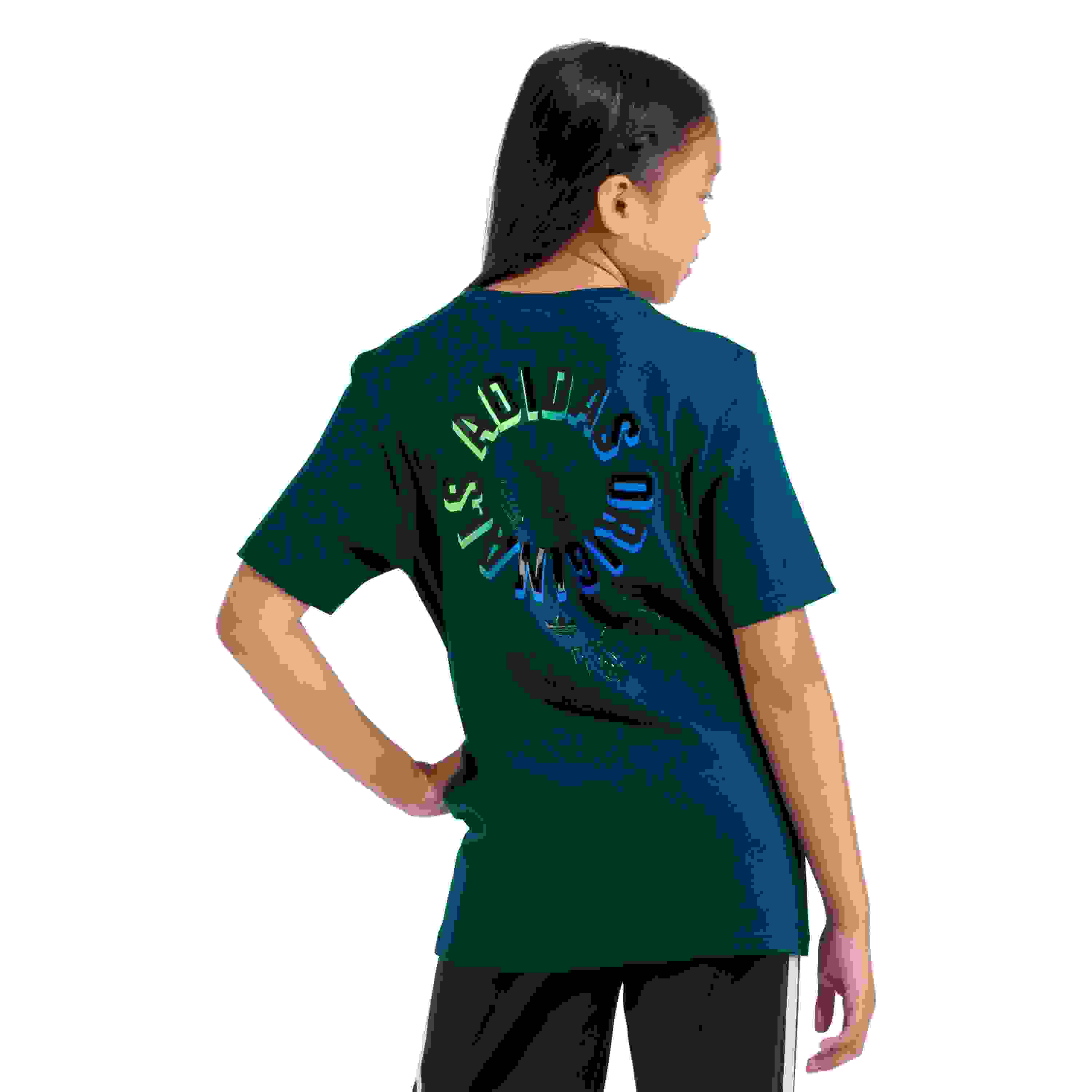 adidas Big Kids' Green Tee
